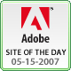 Adobe Site of The Day award